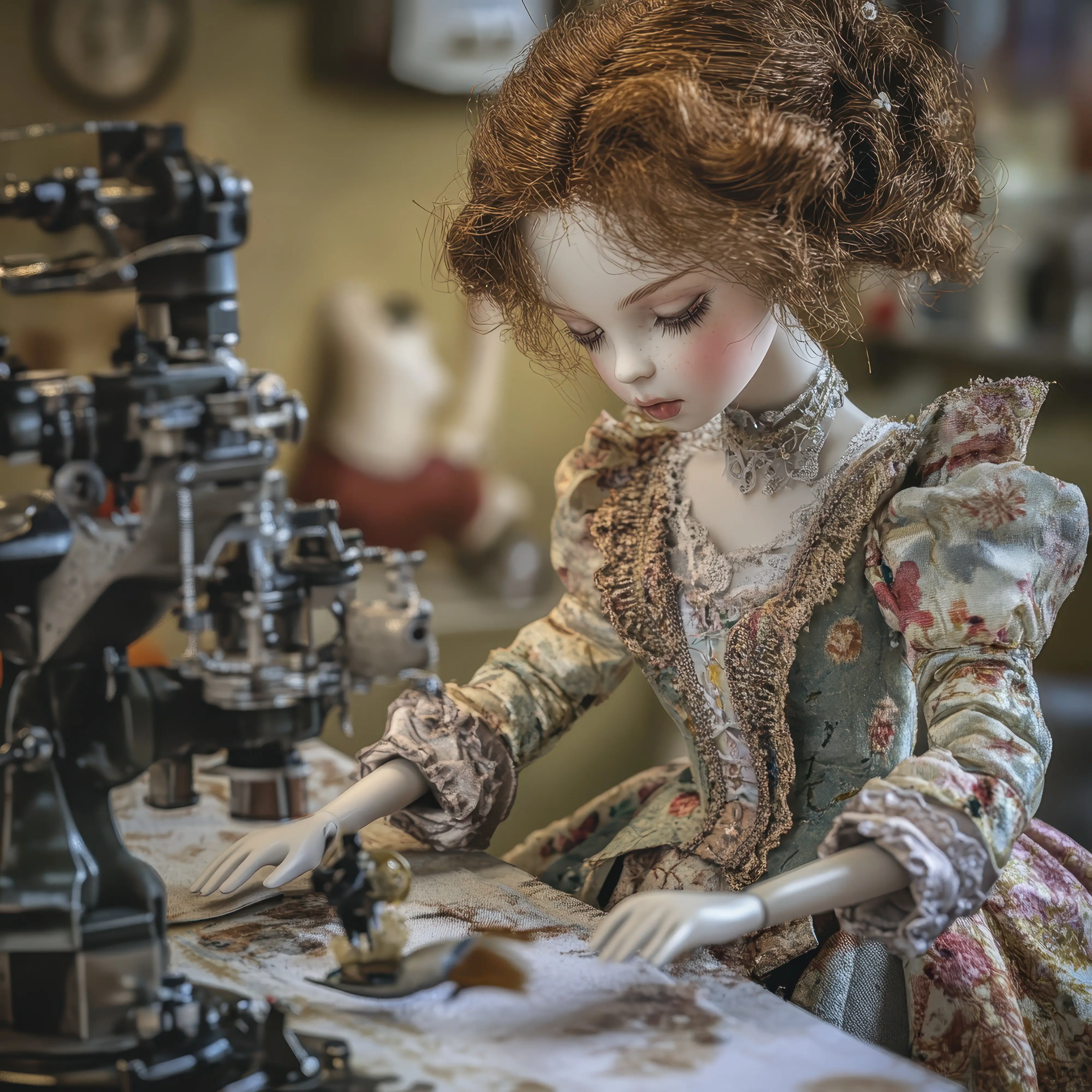 Nähen von handgefertigten Puppen mit einzigartigen Outfits